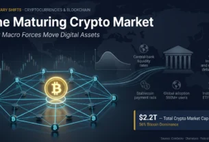 Cryptocurrency Market for Beginners: The Ultimate 2026 Guide 6 A professional financial magazine cover titled